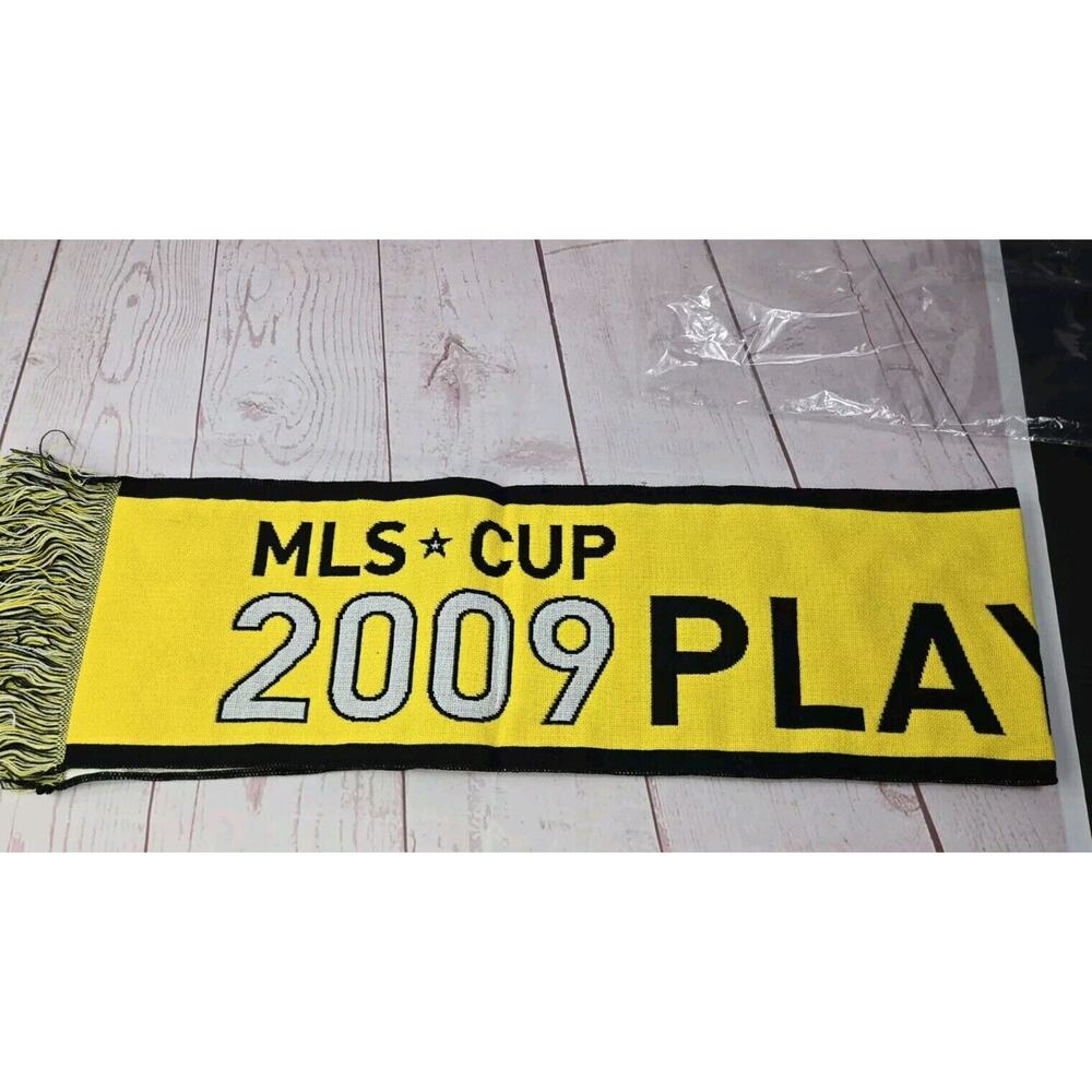 Vintage COLUMBUS CREW 2009 MLS Cup Playoffs SCARF MLS Soccer 56" Long x 8" Wide